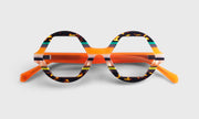 76 - Apricot Multi-Stripe Front and Temples