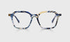 [10 - Multi-Color Blue Swirl Front and Temples]