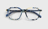 [10 - Multi-Color Blue Swirl Front and Temples]