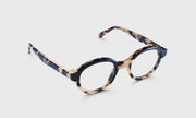 00 - Black and Vanilla Tortoise-Layered Front and Temples