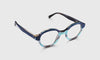 [10 - Navy and Teal Stripe-Layered Front and Temples]