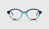 [10 - Navy and Teal Stripe-Layered Front and Temples]