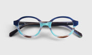 10 - Navy and Teal Stripe-Layered Front and Temples