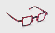 01 - Matte Crimson Tortoise Front and Temples