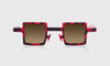 [01 - Matte Crimson Tortoise Front and Temples]