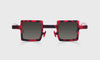 [01 - Matte Crimson Tortoise Front and Temples]