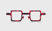 01 - Matte Crimson Tortoise Front and Temples