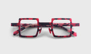 01 - Matte Crimson Tortoise Front and Temples