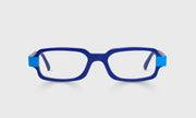 10 - Royal Blue with Cyan Front and Temples