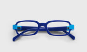 10 - Royal Blue with Cyan Front and Temples