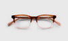 [88 - Walnut, Grey, and Blush Crystal Front and Blush Temples]