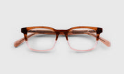 88 - Walnut, Grey, and Blush Crystal Front and Blush Temples