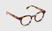 18 - Soft Teal and Brown Tortoise Front and Temples