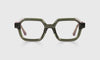 [17 - Olive Green Crystal Front and Temples]