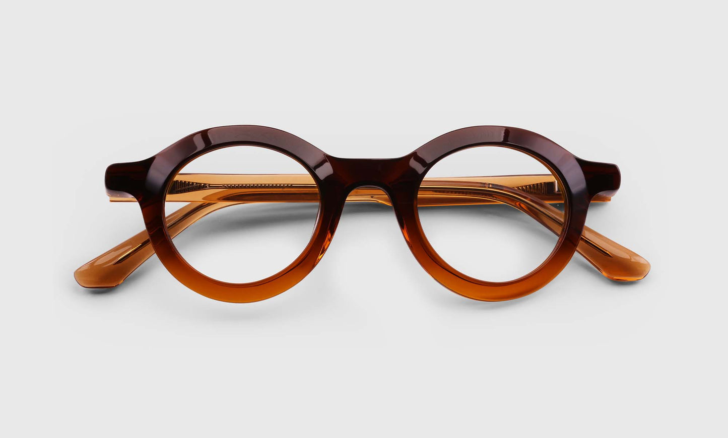 [05 - Brown to Amber Fade Crystal Front and Temples]