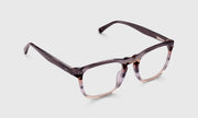 74 - Smokey Grey and Toroise Striped Front with Charcoal Grey Temples