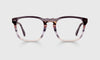 [74 - Smokey Grey and Toroise Striped Front with Charcoal Grey Temples]