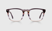 74 - Smokey Grey and Toroise Striped Front with Charcoal Grey Temples