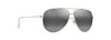 [Neutral Grey Lenses, Shiny Light Gold With Crystal Frame]