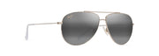 Neutral Grey Lenses, Shiny Light Gold With Crystal Frame