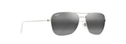 Neutral Grey Lenses, Shiny Silver With Crystal Frame