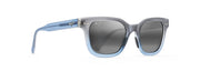 Neutral Grey Lenses, Matte Translucent Blue Grey Fade Frame