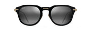 Neutral Grey Lenses, Black With Gold Frame