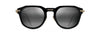 [Neutral Grey Lenses, Black With Gold Frame]