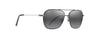 [Neutral Grey Lenses, Black With Silver Stripe Frame]