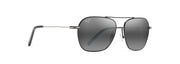 Neutral Grey Lenses, Black With Silver Stripe Frame