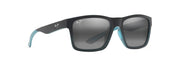 Neutral Grey Lenses, Black With Teal Stripes Frame