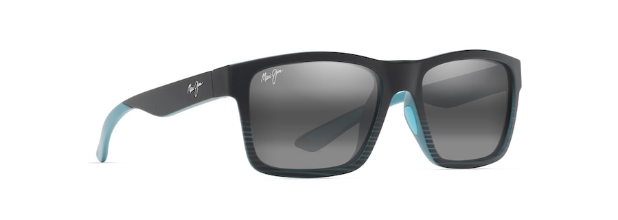 [Neutral Grey Lenses, Black With Teal Stripes Frame]