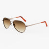 [22k Chocolate Gold & Cape Sand Non-Polarized Gradient Nylon Lens]