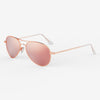 [22k Rose Gold & Rose Gold Non-Polarized Mirror Nylon Lens]