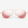 [22k Rose Gold & Rose Gold Non-Polarized Mirror Nylon Lens]