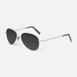 Satin Silver &amp; Coastal Gray Polarized Gradient Nylon Lens