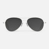 [Satin Silver &amp; Coastal Gray Polarized Gradient Nylon Lens]