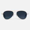 [22k Satin Rose Gold & Slate Polarized Gradient Nylon Lens]