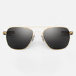 23k Gold & American Gray Polarized Glass Lens