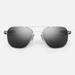 Bright Chrome & American Gray Non-Polarized Glass Lens