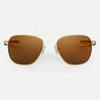 23k Gold & American Tan Non-Polarized Glass Lens