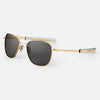 [23k Gold & American Gray Polarized Glass Lens]