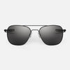 [Matte Black & American Gray Non-Polarized Glass Lens]