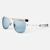 [23k White Gold & Blue Hydro Non-Polarized Glass Lens]