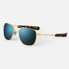 [23k Gold & Cobalt Polarized Glass Lens]