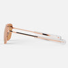 [22k Rose Gold & Rose Gold Non-Polarized Mirror Nylon Lens]