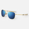 [23k Gold & Atlantic Blue Polarized Mirror Nylon Lens]