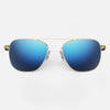 [23k Gold & Atlantic Blue Polarized Mirror Nylon Lens]