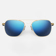 23k Gold & Atlantic Blue Polarized Mirror Nylon Lens