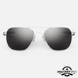 Matte Chrome & Non-Polarized American Gray Lens